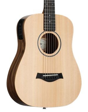 Taylor Taylor BT1e Baby Taylor 3/4 Size Acoustic Guitar with Gigbag Body Angled View